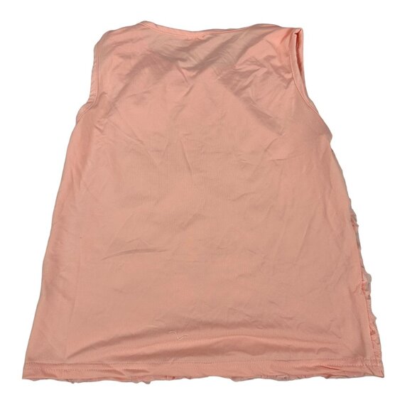 Girls Rose Pattern Sleeveless Top & Shorts Set Size 6 Pink - Picture 4 of 8